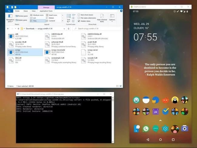 Show Phone Screen On PC/عرض شاشة الهاتف علي الحاسوب